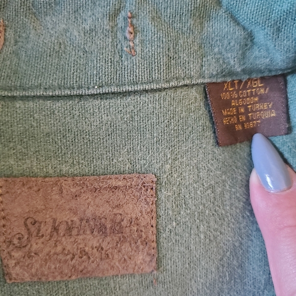 St. John's Bay 100% Cotton Work shirt jacket in multiple colors - Picture 6 of 14